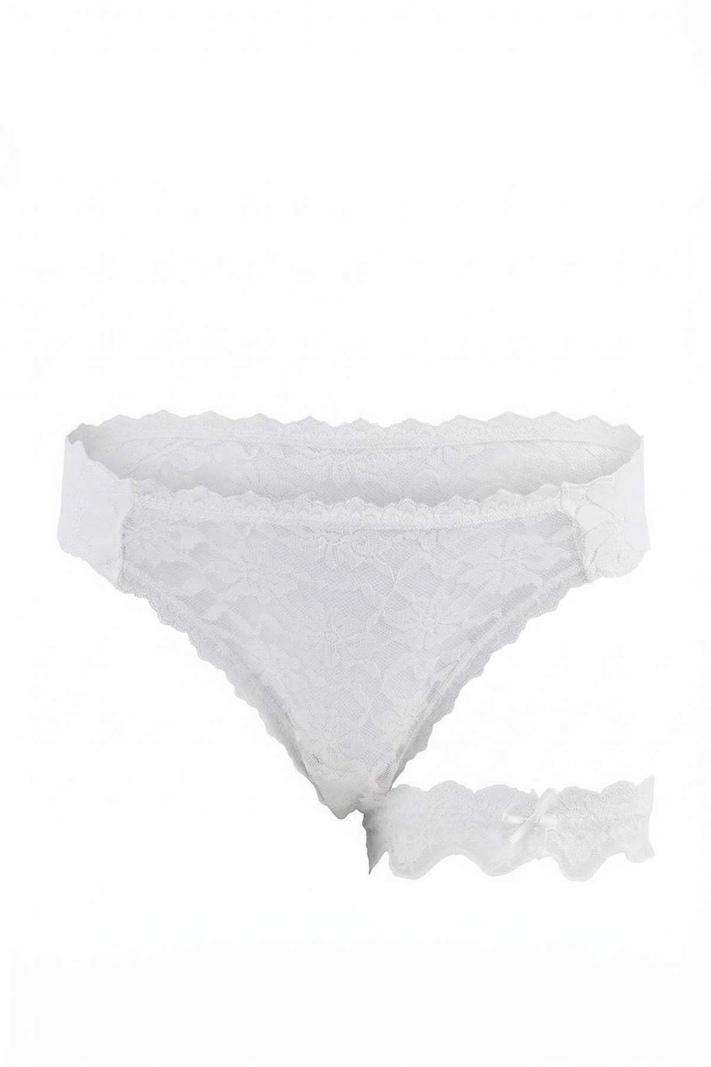 Ekru-Pembe 2li Dantel Tanga Kulot THMSS26KU00017