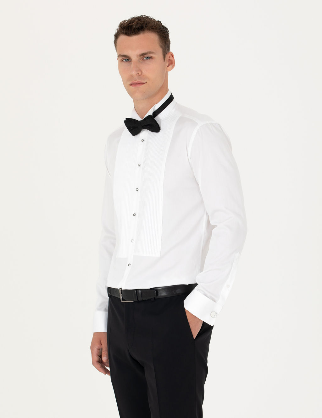 Beyaz Slim Fit Smokin G_mlek