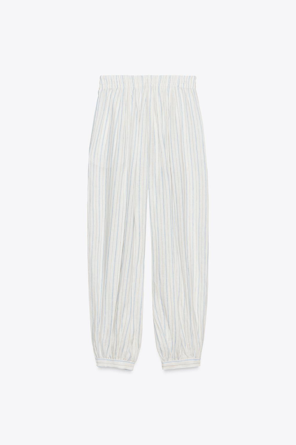 ZW COLLECTION STRIPED BALLOON TROUSERS - Zara фото 6