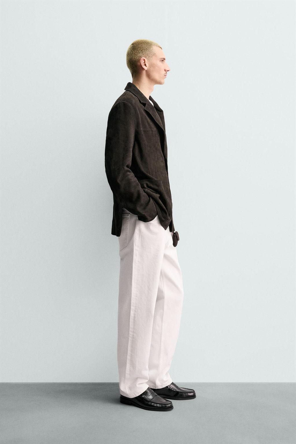 ORIGINS SUEDE LEATHER BLAZER - Zara фото 4
