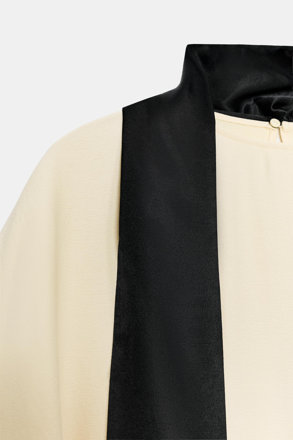 BLUSA ASIM?TRICA PA?UELO ZW COLLECTION / Amarillo - Zara фото 4