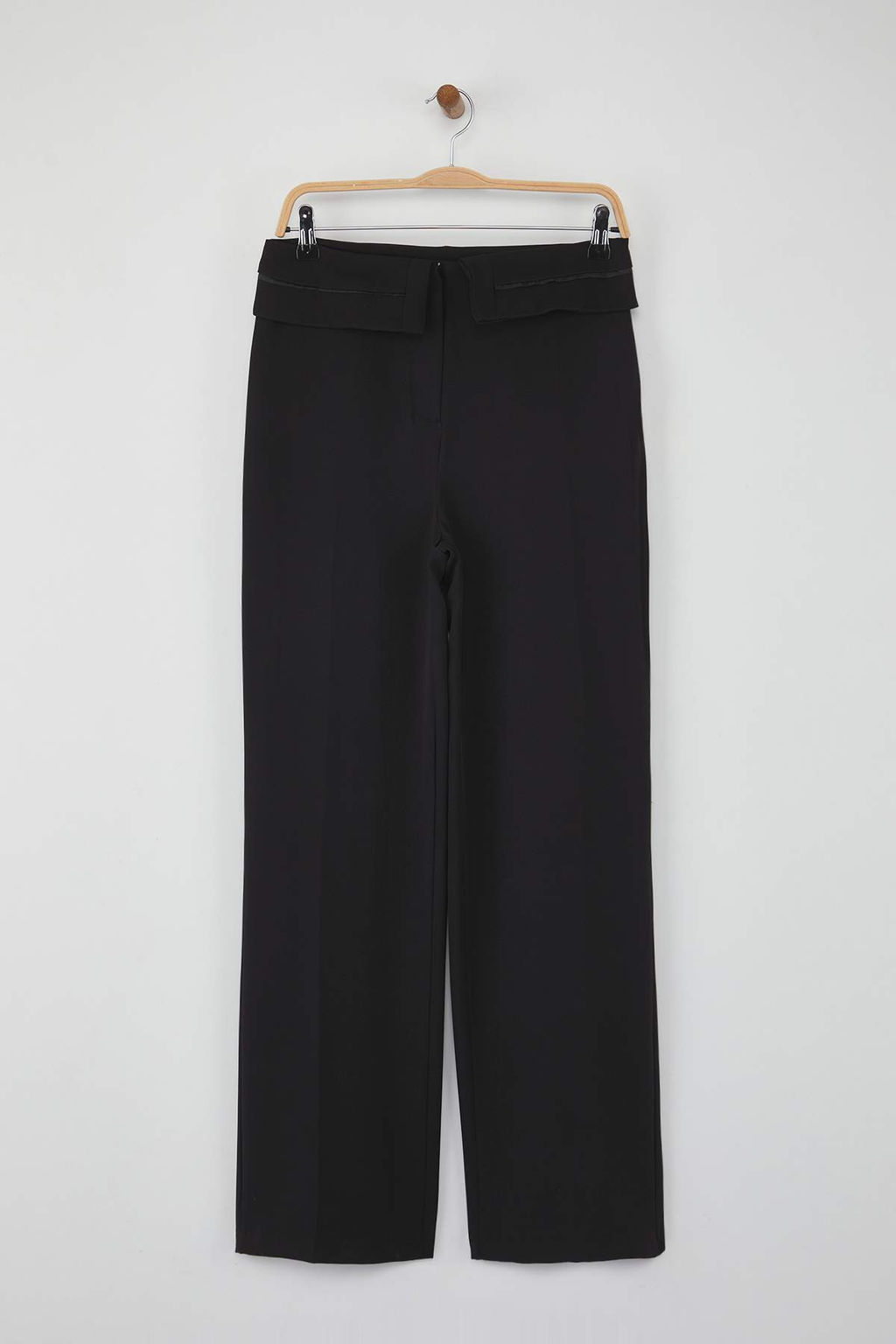 Teen Siyah Kemer Detayl? Wide Leg/Genis Paca Pantolon TWOAW26PL00035