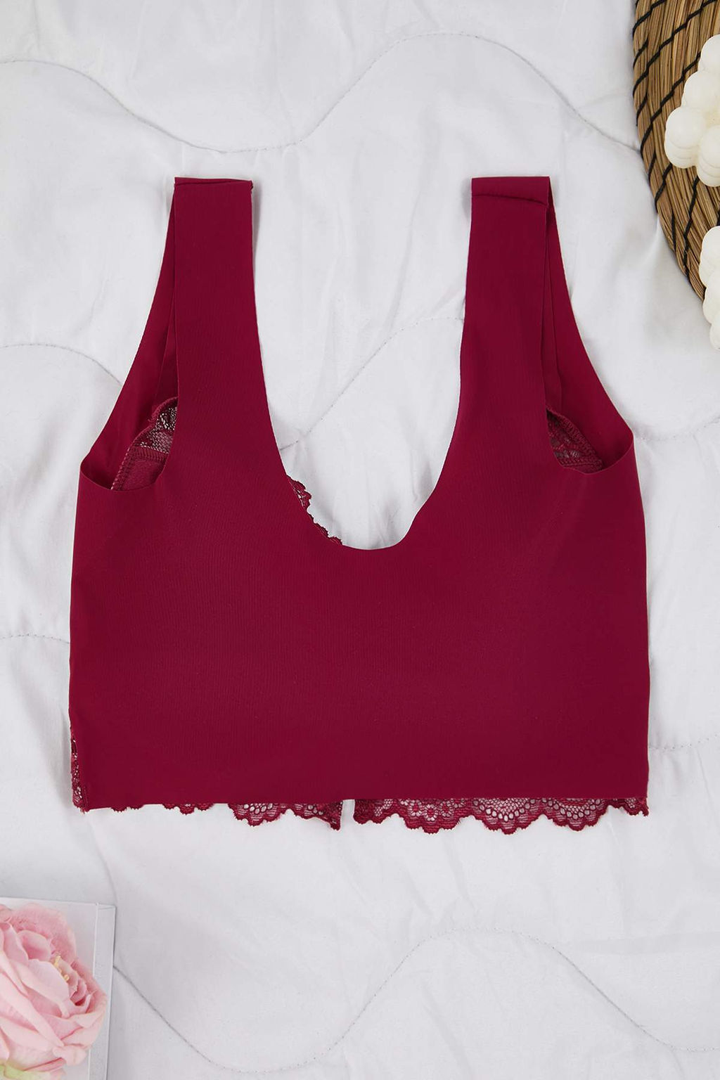 Visne Agrafl? Micro Kapl? Bustiyer Sutyen THMAW26SU00025 - Trendyolmilla фото 7