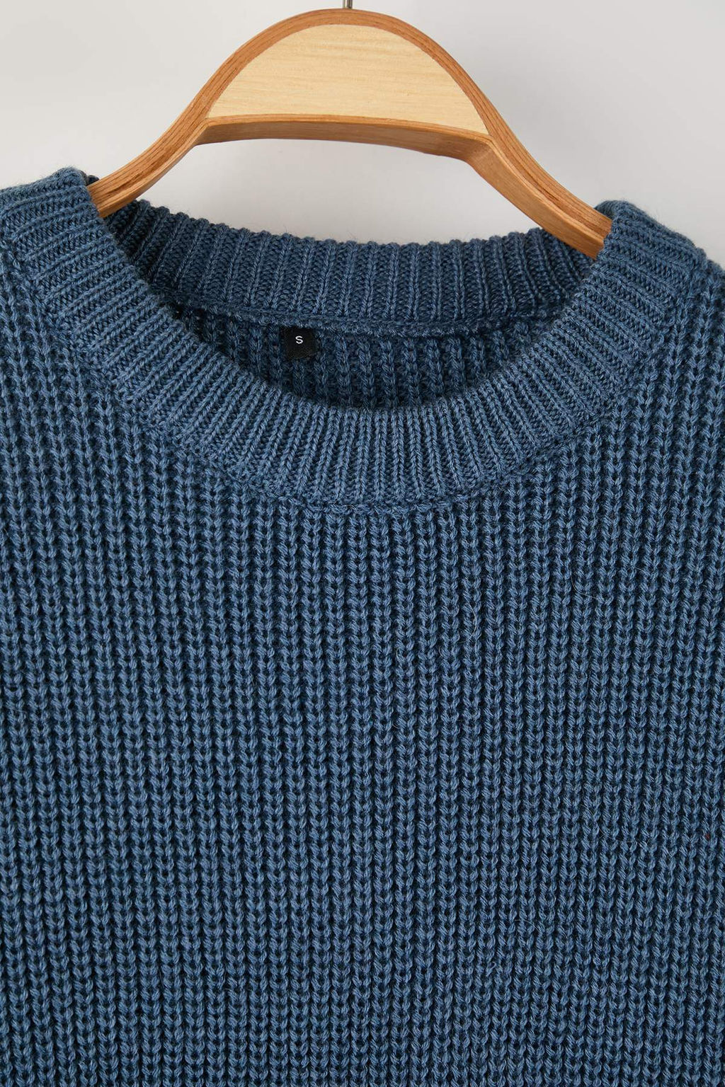 Indigo Oversize Bisiklet Yaka Duz Kazak TMNAW23KZ00189