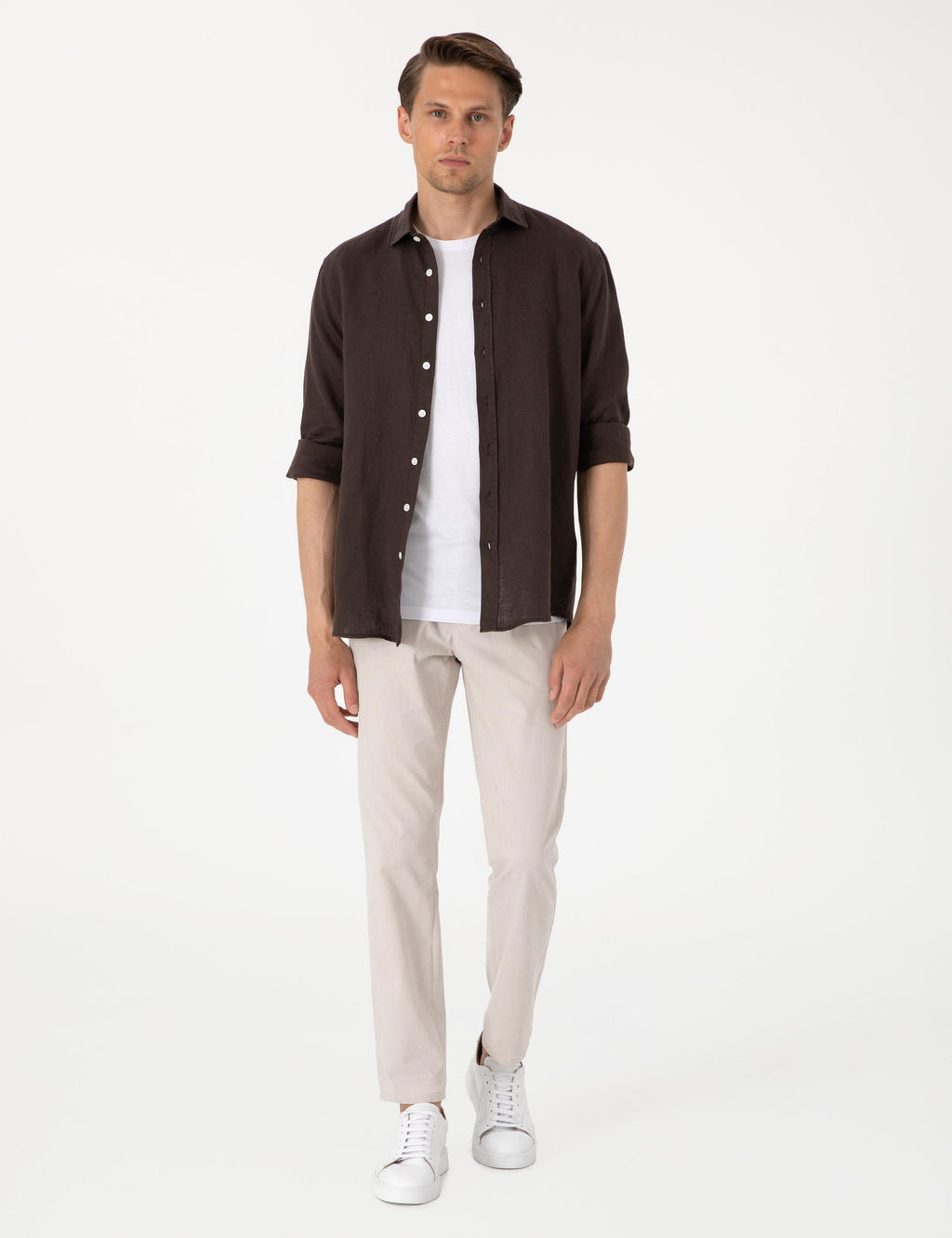 Bej Ex. Slim Fit Kuma_ Pantolon - Pierre cardin фото 3