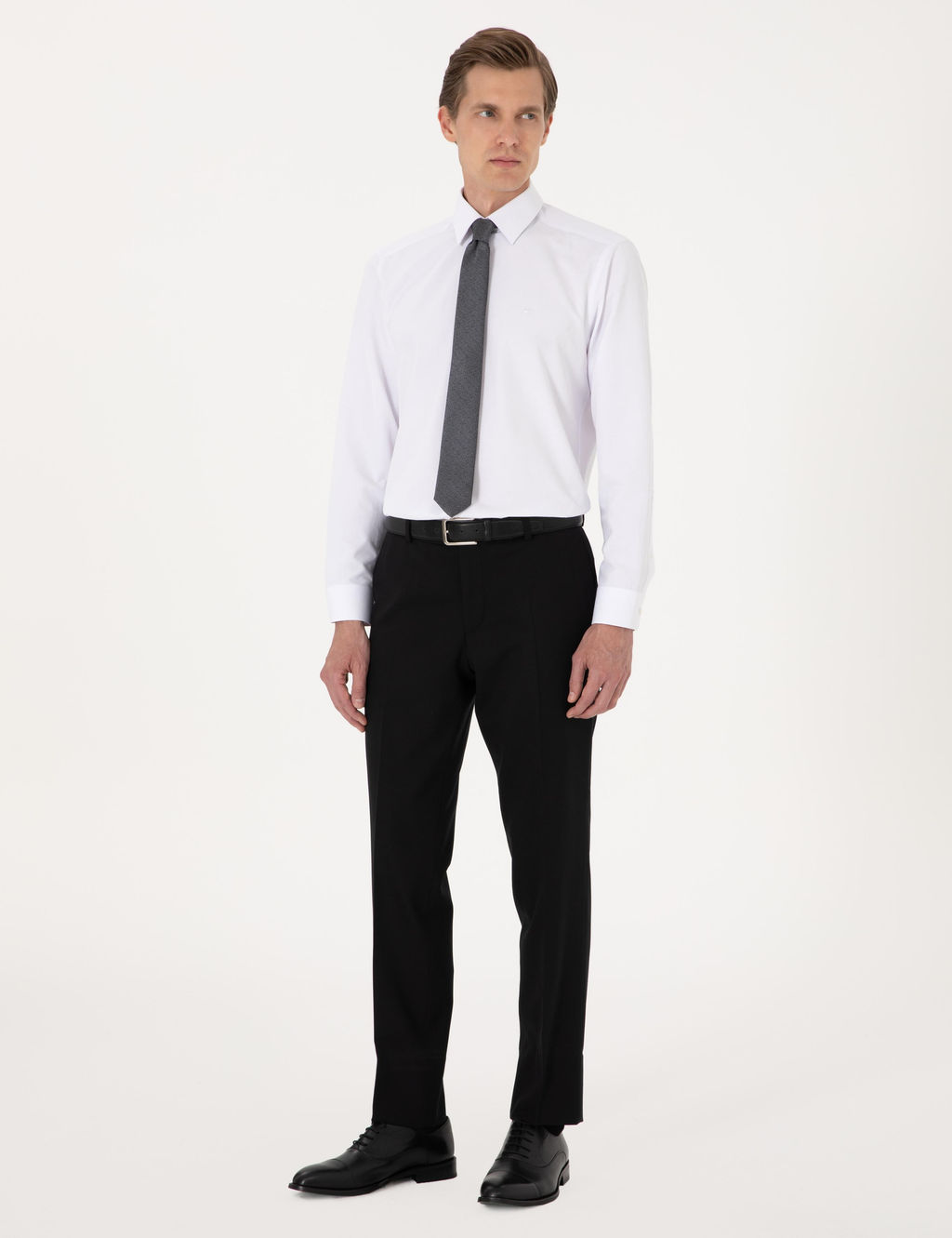 Beyaz Regular Fit Uzun Kollu Basic G_mlek - Pierre cardin фото 5