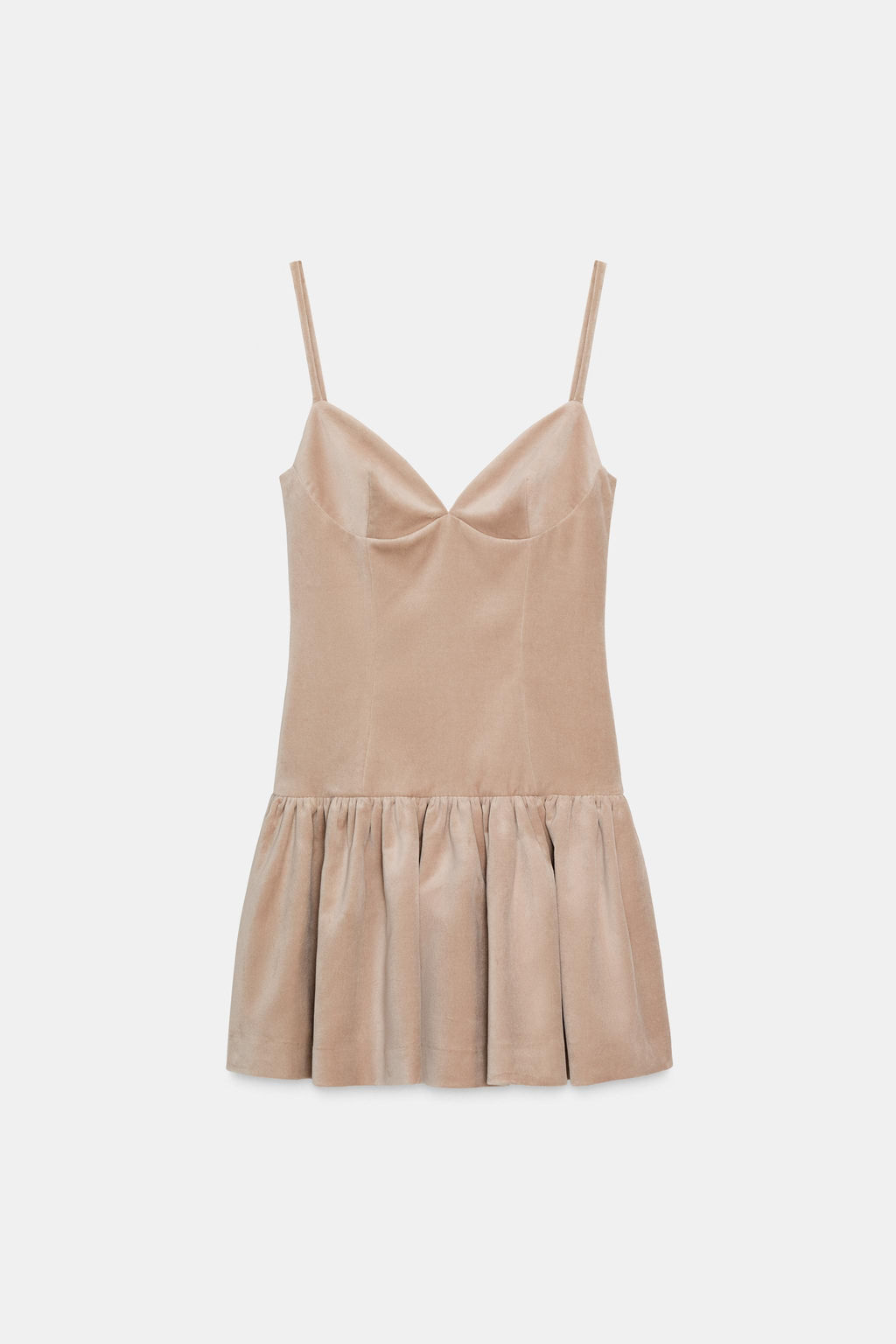 SHORT VOLUMINOUS STRAP DRESS - Zara фото 6