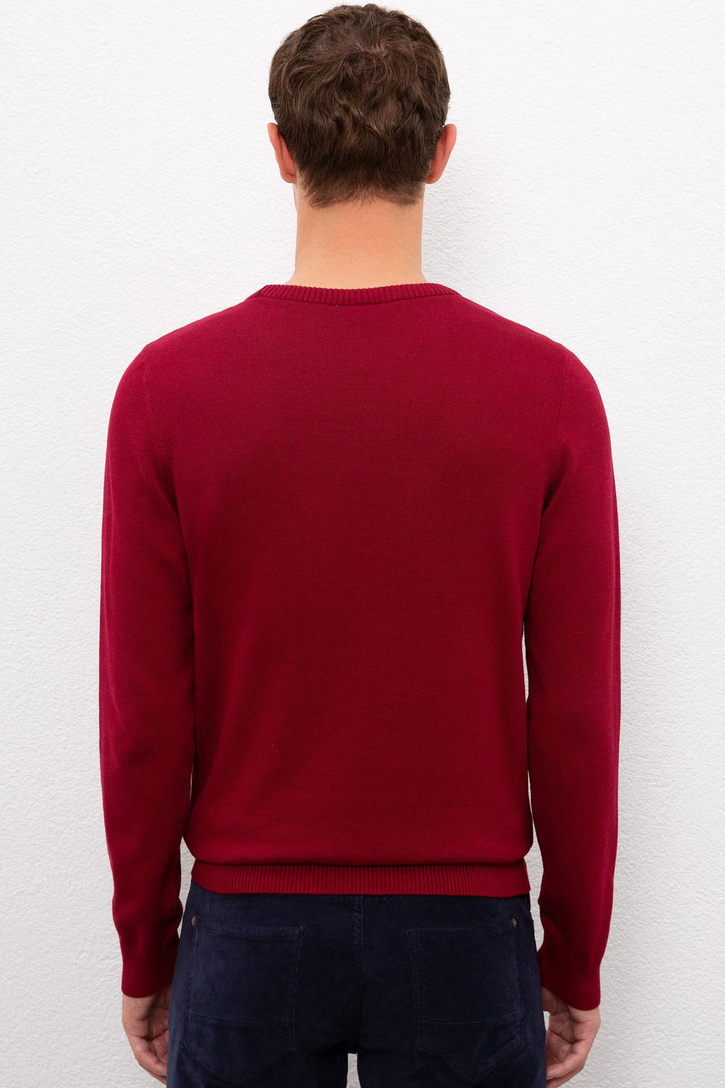 Мужской бордово-красный свитер Неожиданная скидка в корзине - U.s. polo assn фото 3