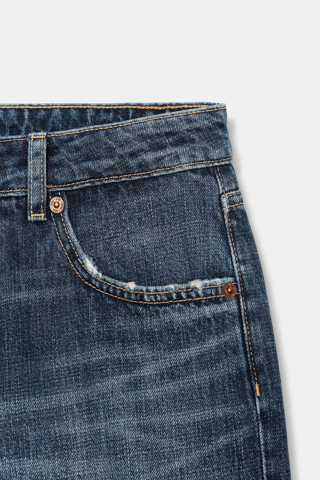 TRF WIDE-LEG LOW-RISE JEANS - Zara фото 48