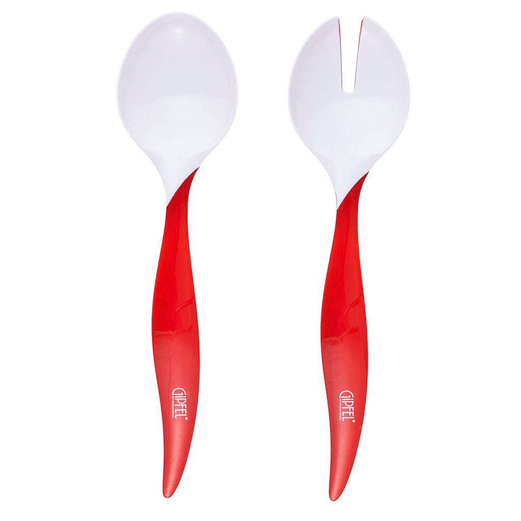 9483 GIPFEL Набор для салата LUMINO из салатной ложки и салатной вилки 30см. Материал: пластик. Цвет: красный