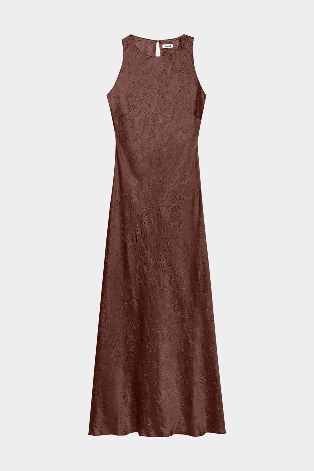 Платье с вырезом халтер из жатого сатина - Mollis фото 6