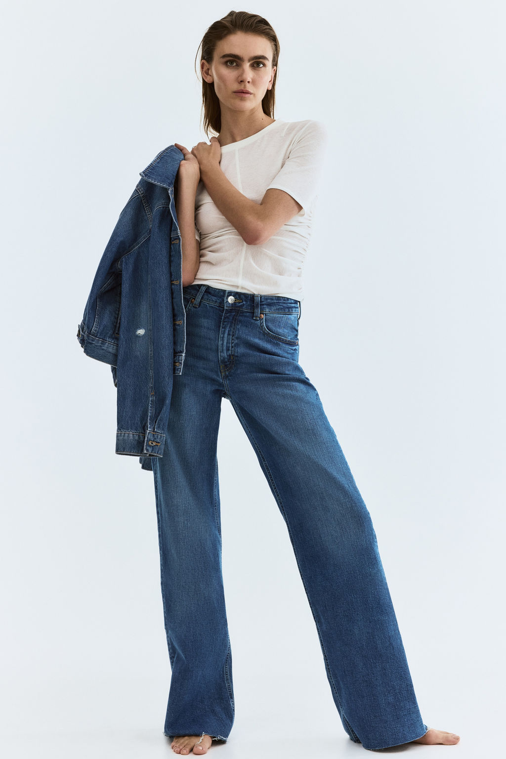 Wide High Waist Jeans - H&m фото 21