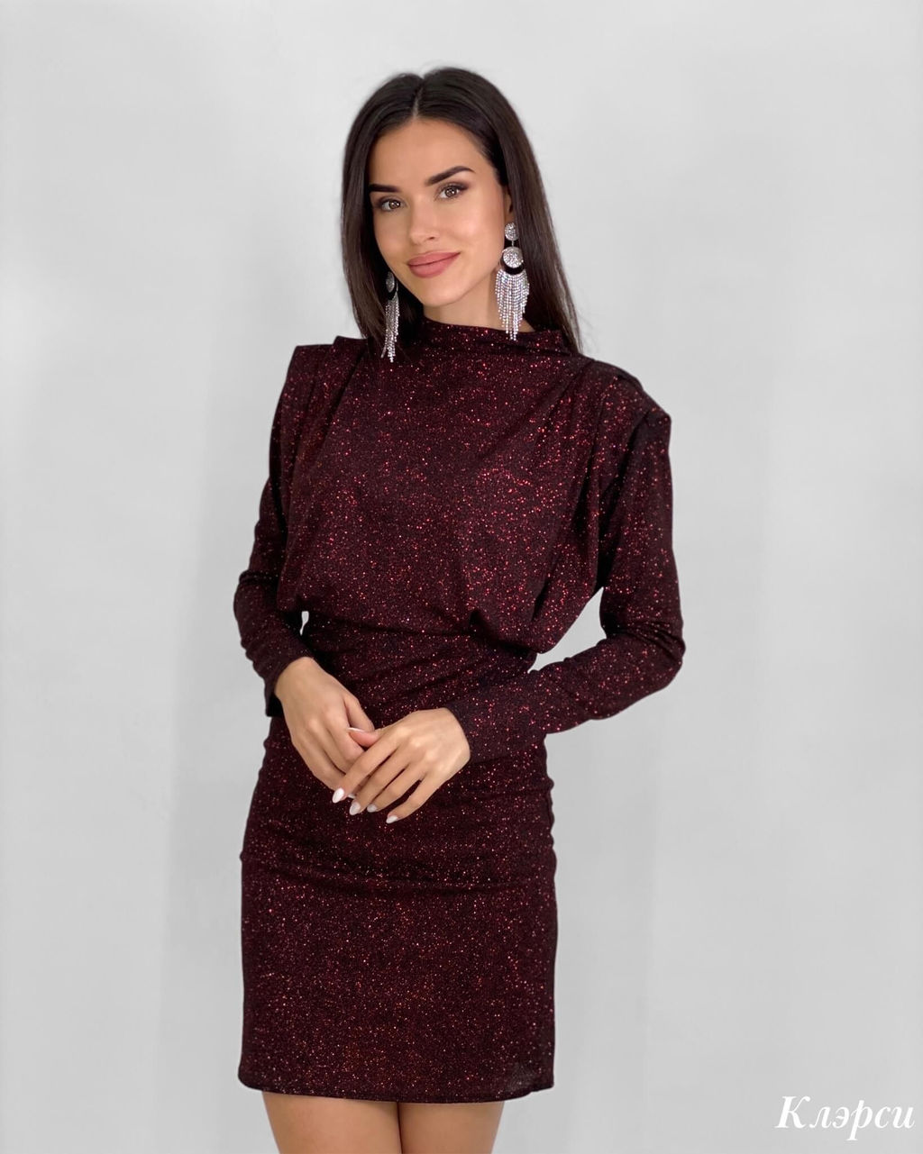 Платье Клэрси (бордовый) - Nadi bordo фото 4