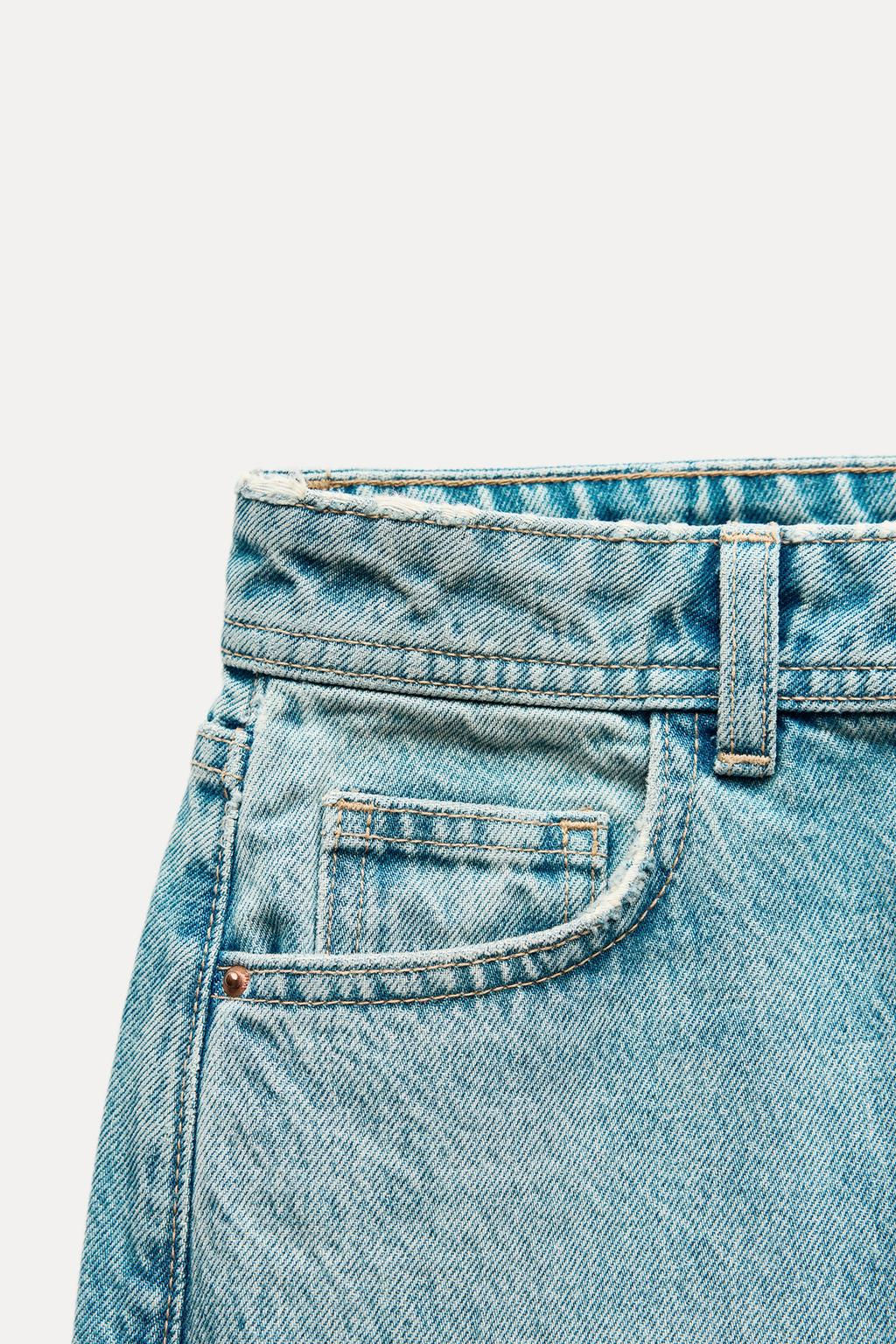 Z1975 MOM-FIT HIGH-WAIST JEANS - Zara фото 7