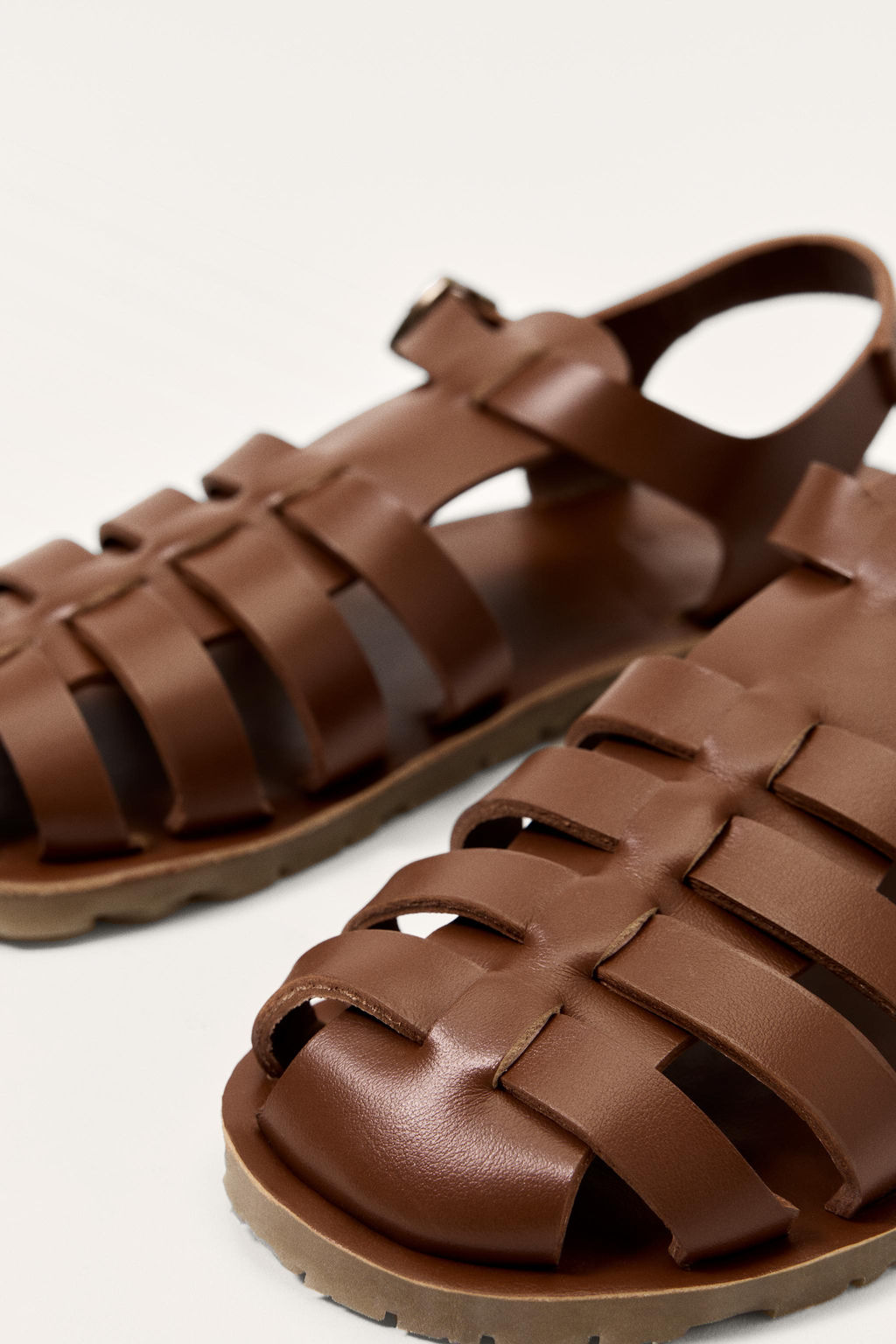 LEATHER CAGE SANDALS LIMITED EDITION - Zara фото 7