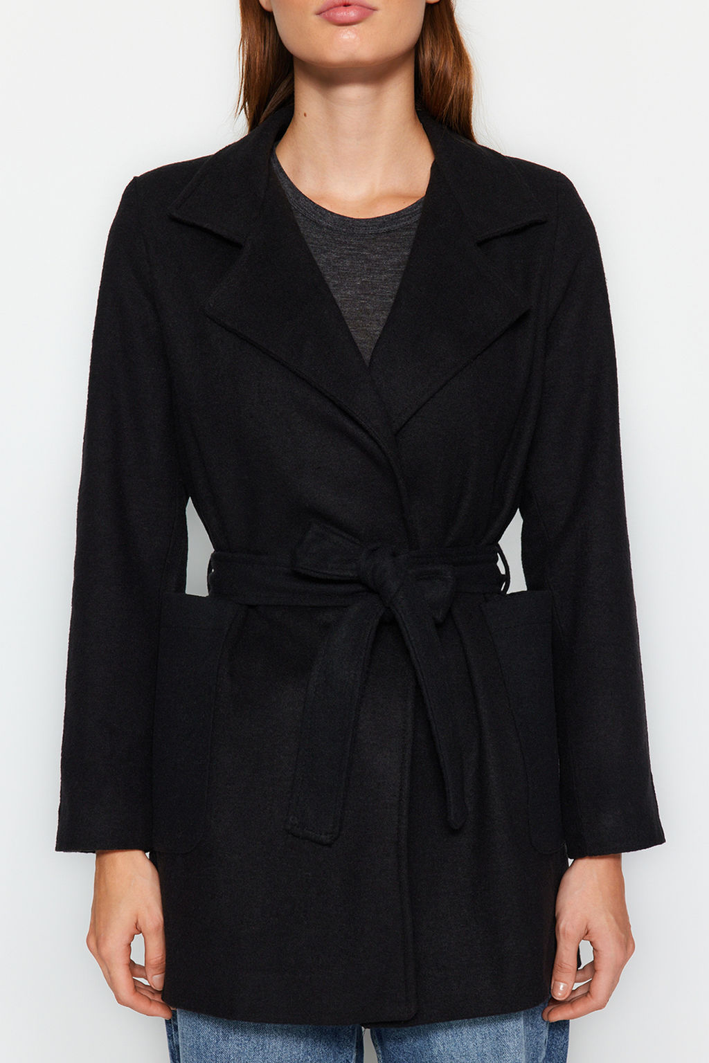 Trendyolmilla Siyah Kusakl? Yunlu Kase Kaban TWOAW24KB00170  фото 12