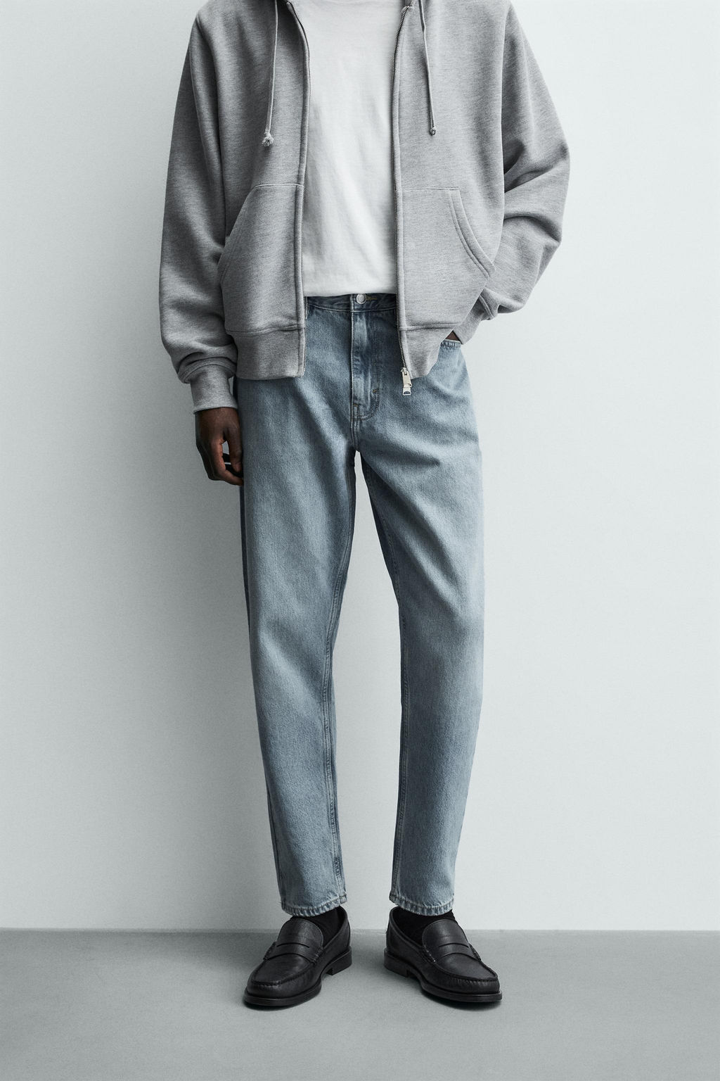 JEANS SLIM TAPERED FIT / Azul medio - Zara фото 2