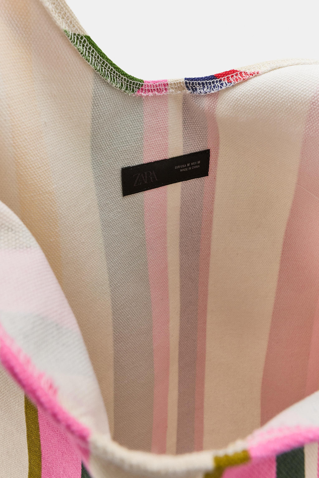 BOLSA CANVAS RAYAS / Multicolor - Zara фото 11
