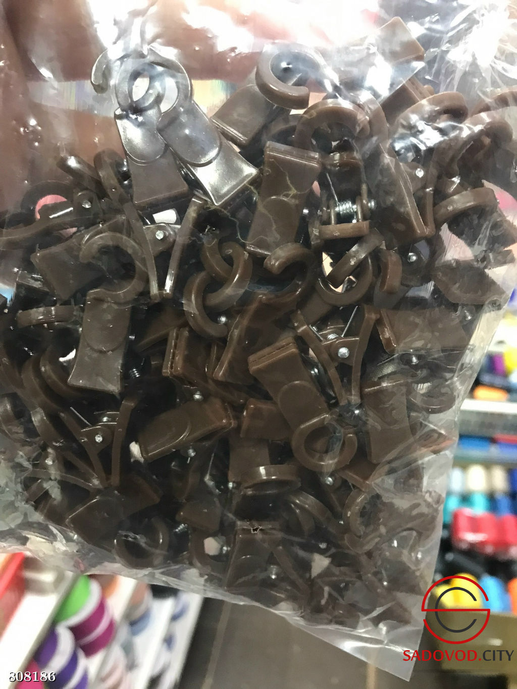 Зажим для штор пластиковый