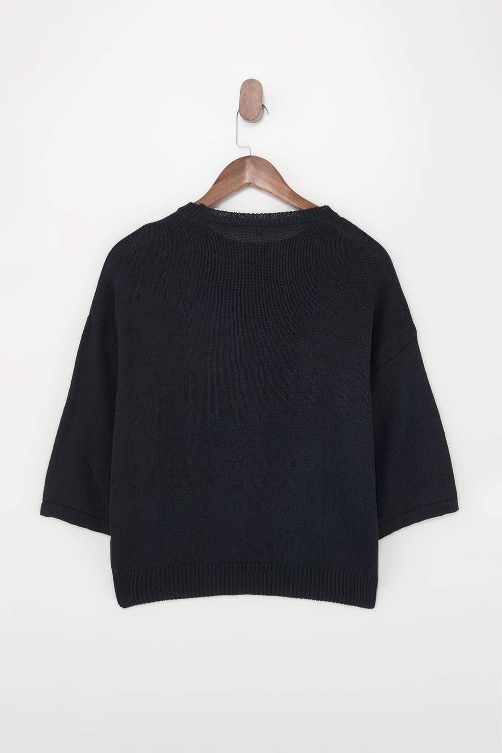 Wardrobe Essentials Lacivert Bisiklet Yaka Triko Bluz TWOSS26BZ00136