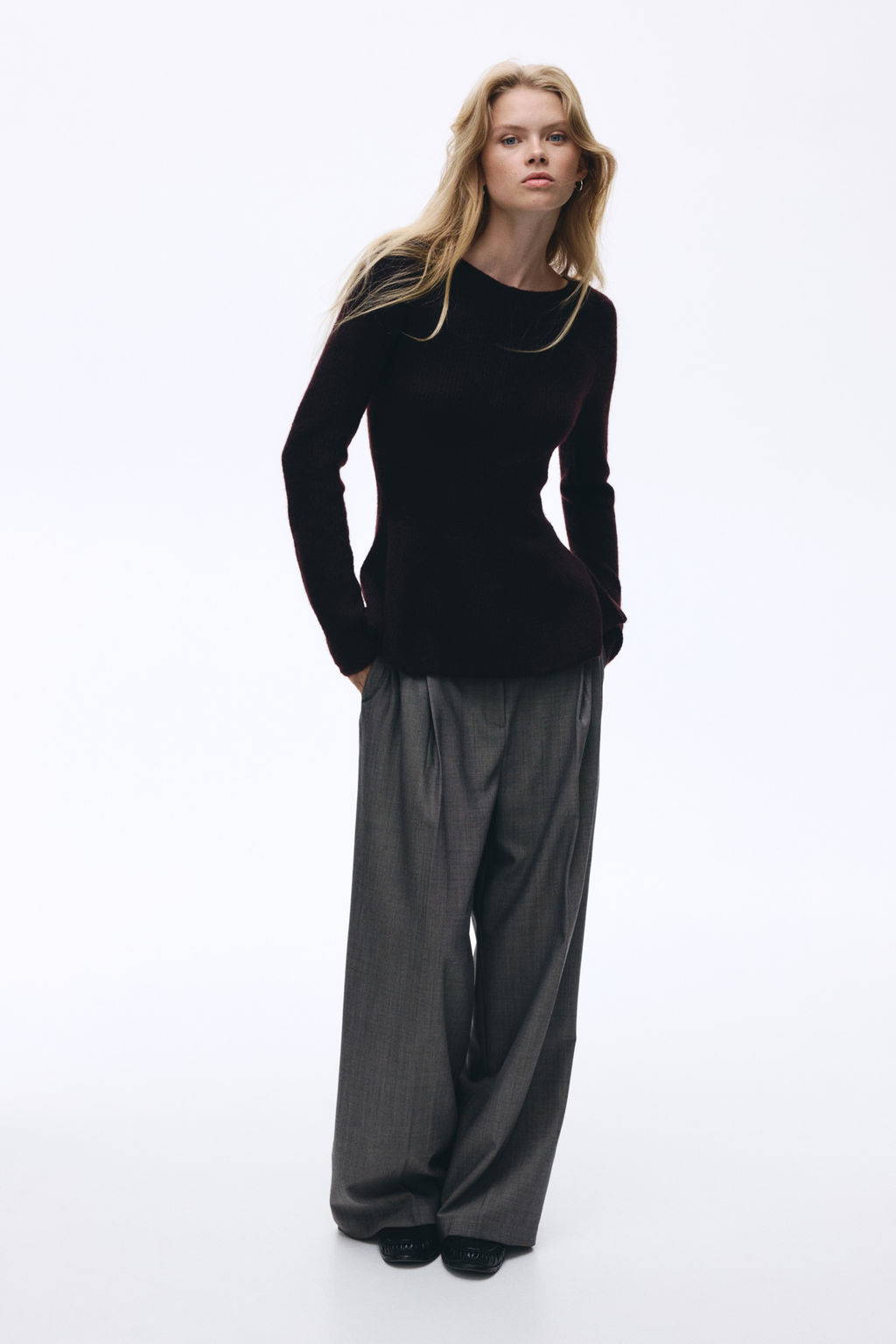 Jersey en punto de canal? con peplum - H&m фото 7