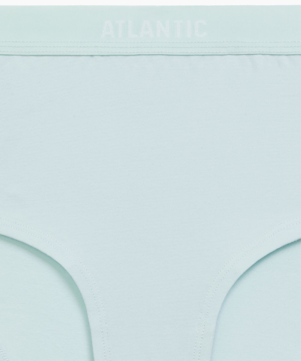 ATLANTIC 3CLP-009 Трусы макси спорт Maxi Sport - набор 3 шт. бежевый + ванильный + светло-голубой  фото 6