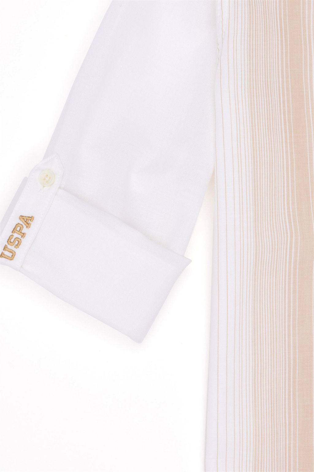 U. S. Polo Assn Рубашка светло-коричневого цвета с длинным рукавом для мальчика - U.s. polo assn фото 7