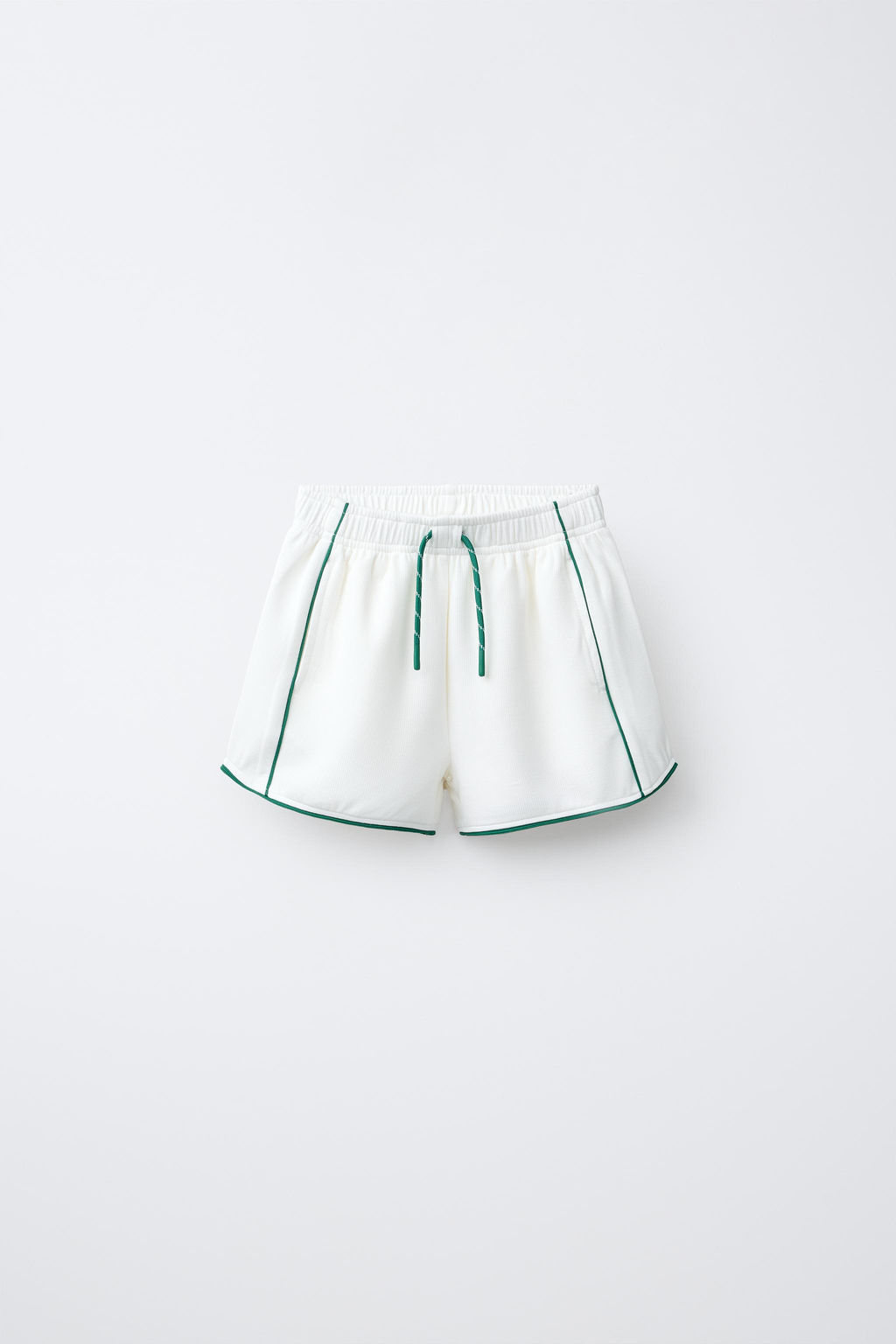 BERMUDA RIB VIVOS CONTRASTE / Crudo claro - Zara фото 3