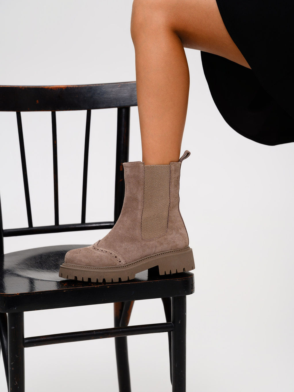 Челси 360.P.taskanaka.Капучино замша/шерсть