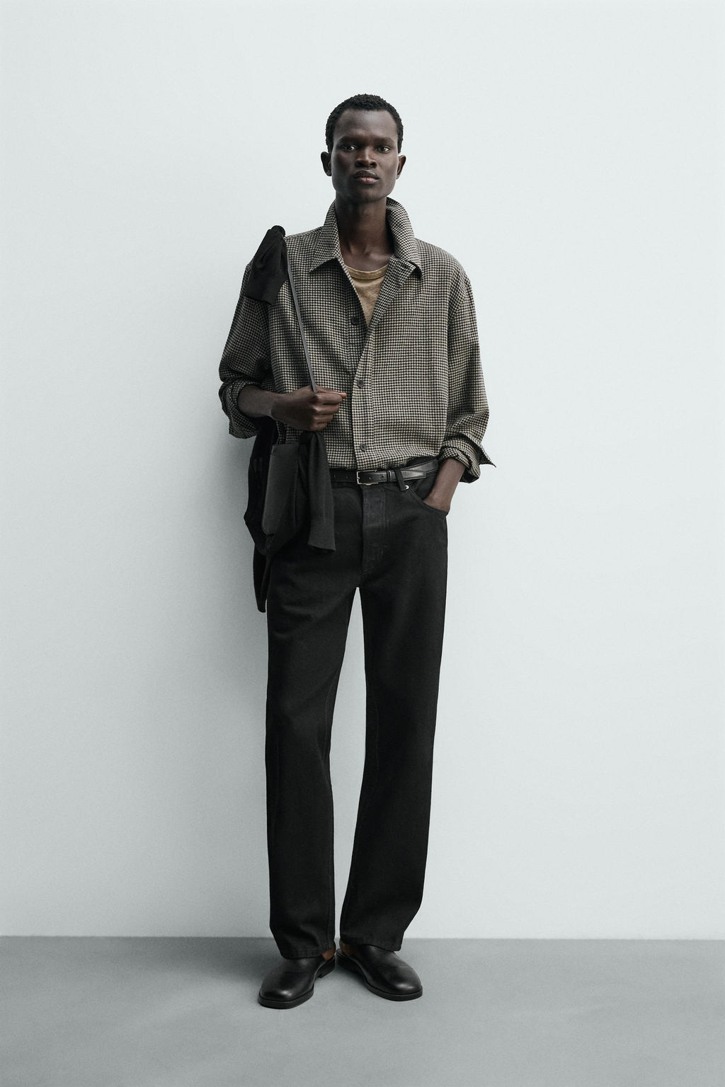 SOBRECAMISA CUADROS / Gris
