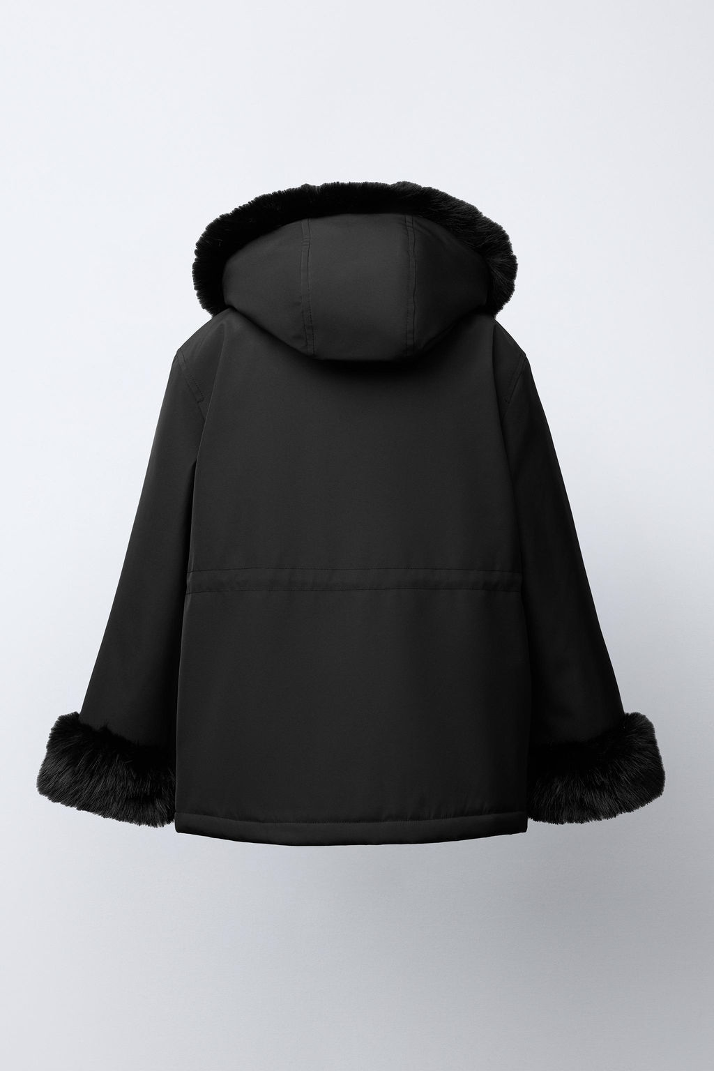 FAUX FUR HOODED PARKA - Zara фото 4