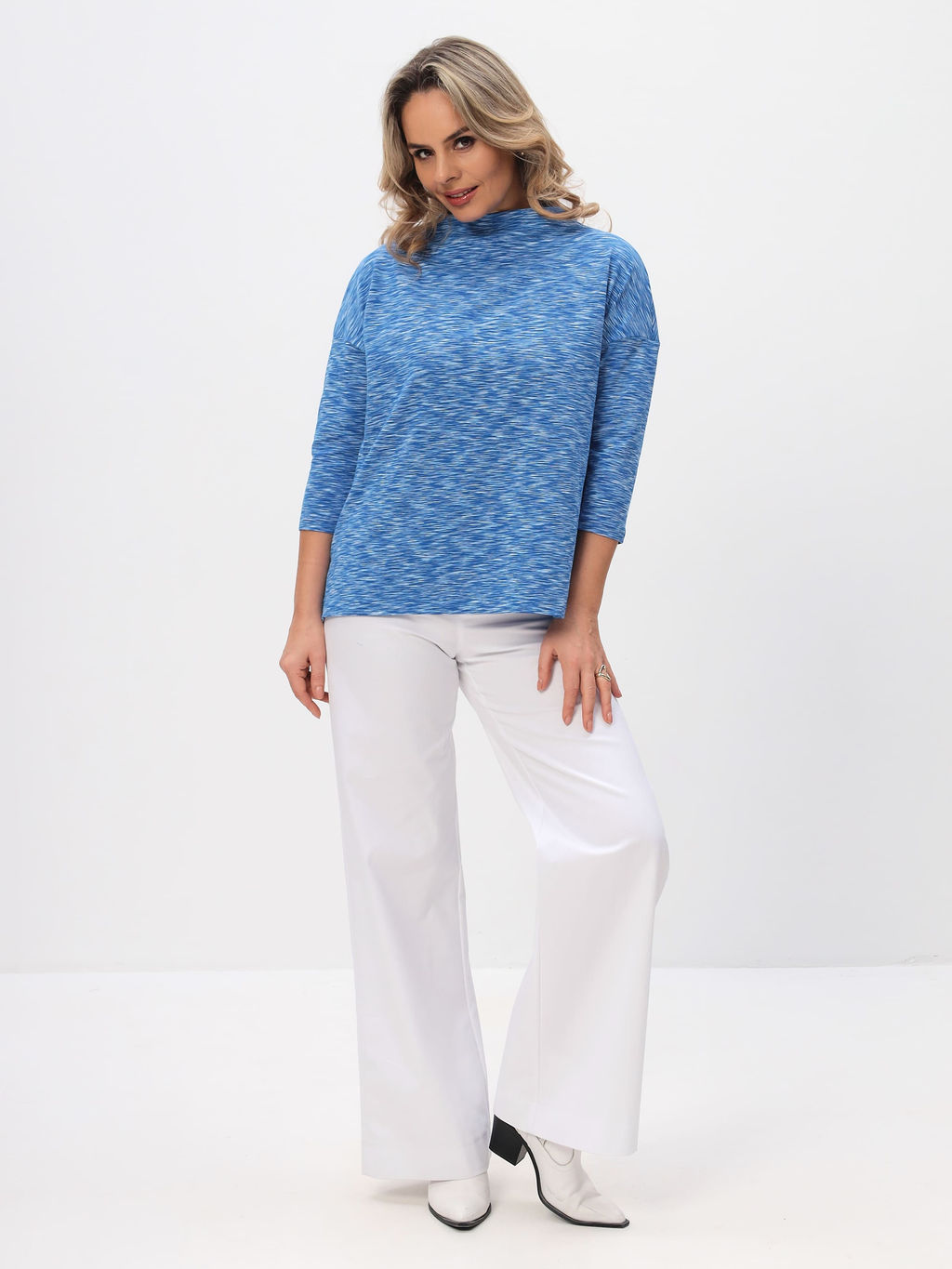 Джемпер женский T-lab TL-JP-001OR-голубой м. фото 5