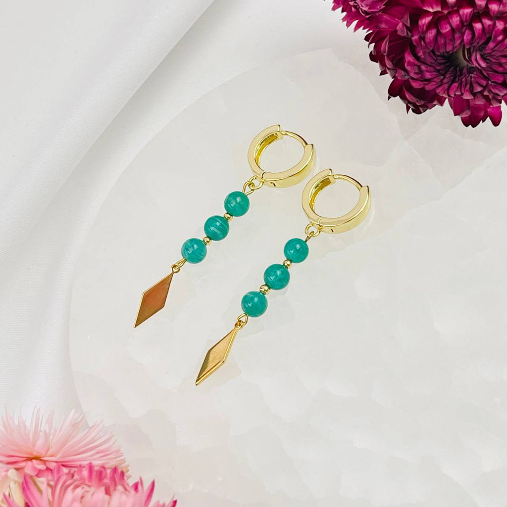 Серьги из Амазонита