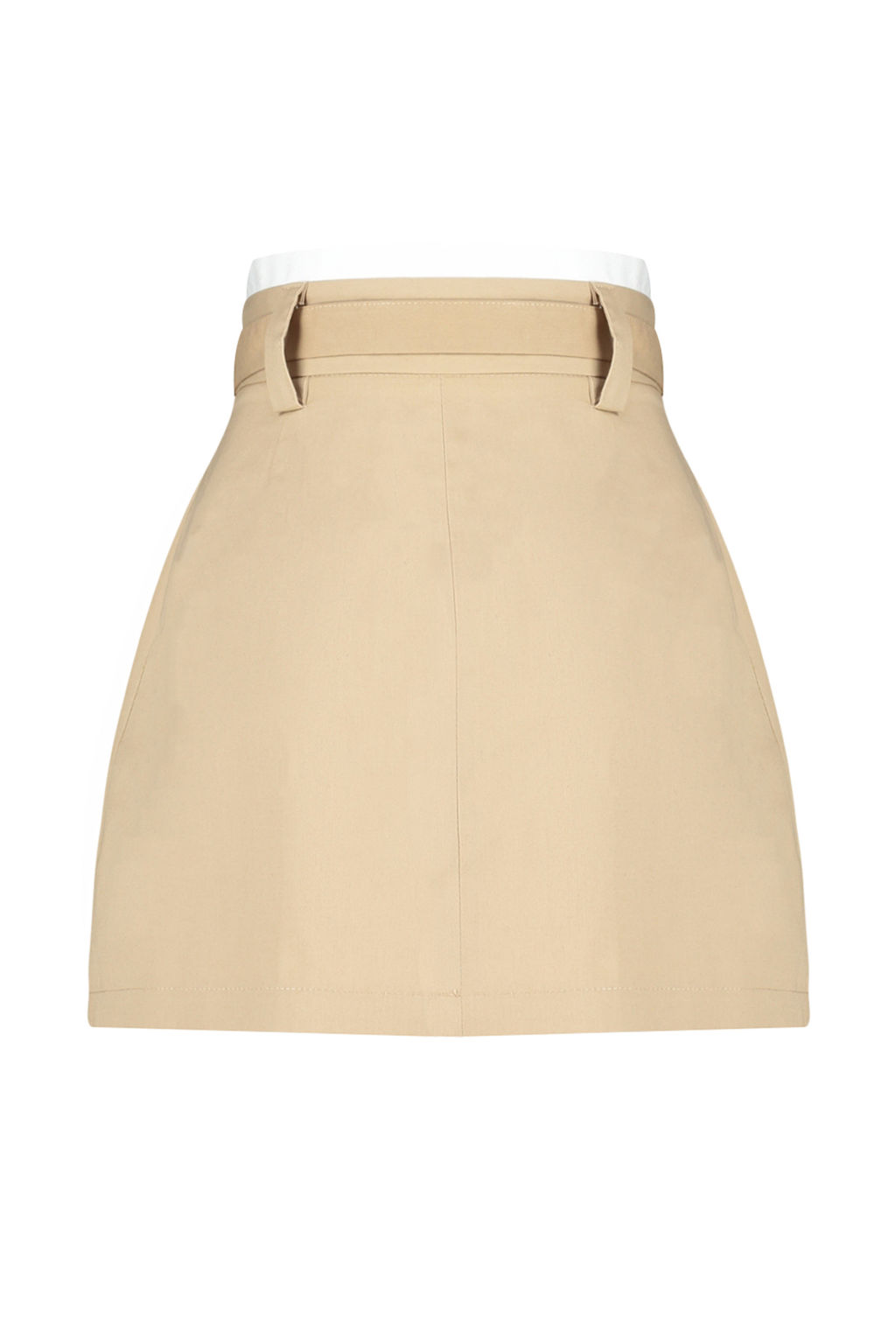 TRENDYOLMILLA Kahverengi Cift Kemer Detayl? Pileli Mini Dokuma Etek TWOAW24ET00079 фото 11