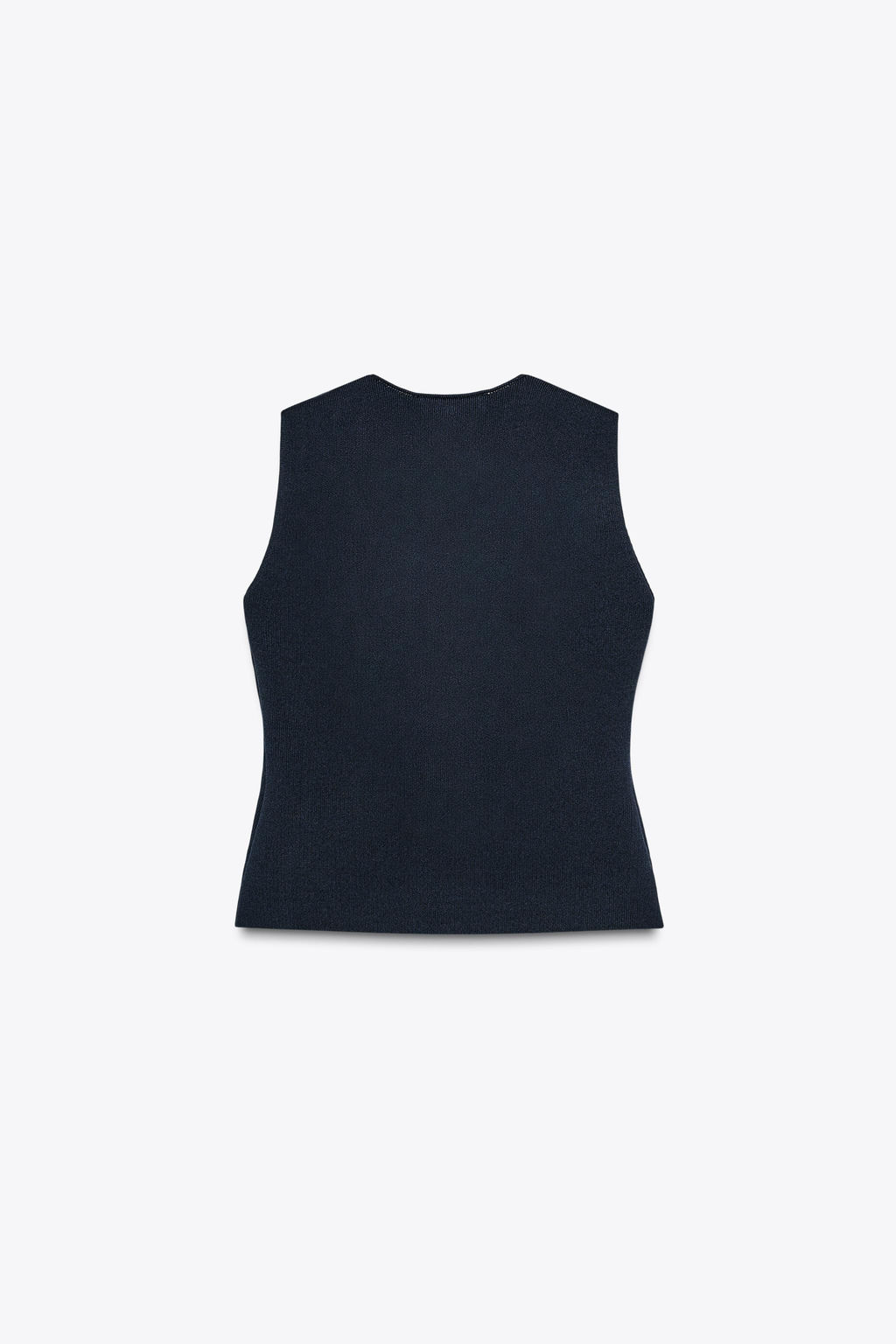 PLAIN KNIT WAISTCOAT TOP - Zara фото 30