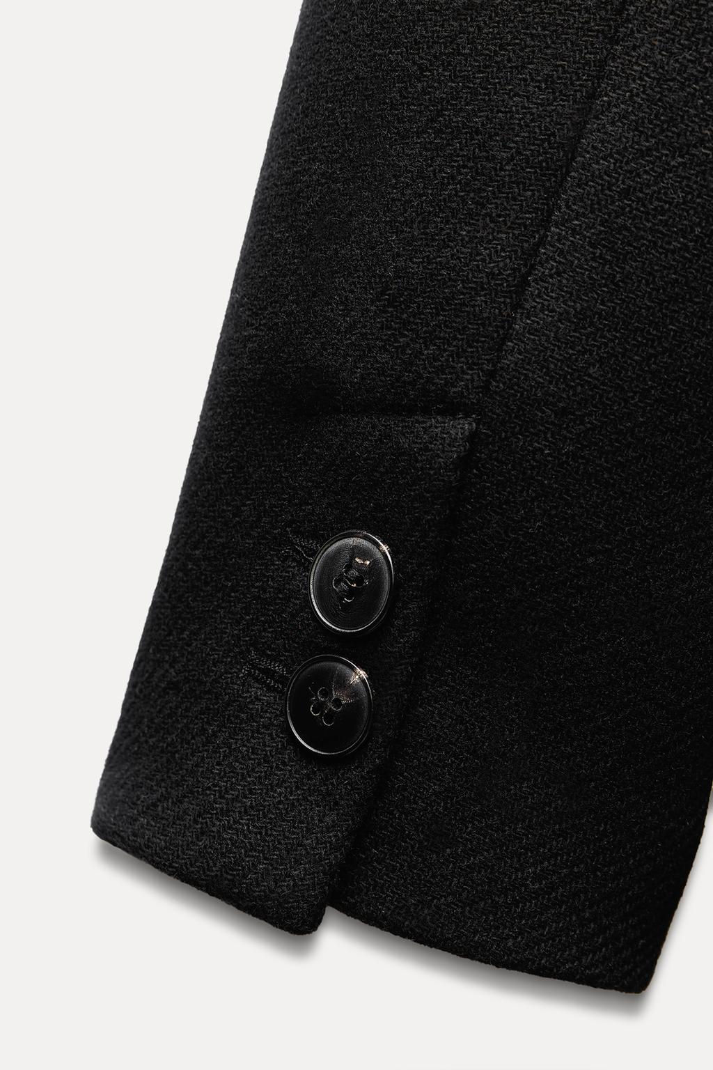 WOOL DOUBLE-BREASTED COAT - Zara фото 9