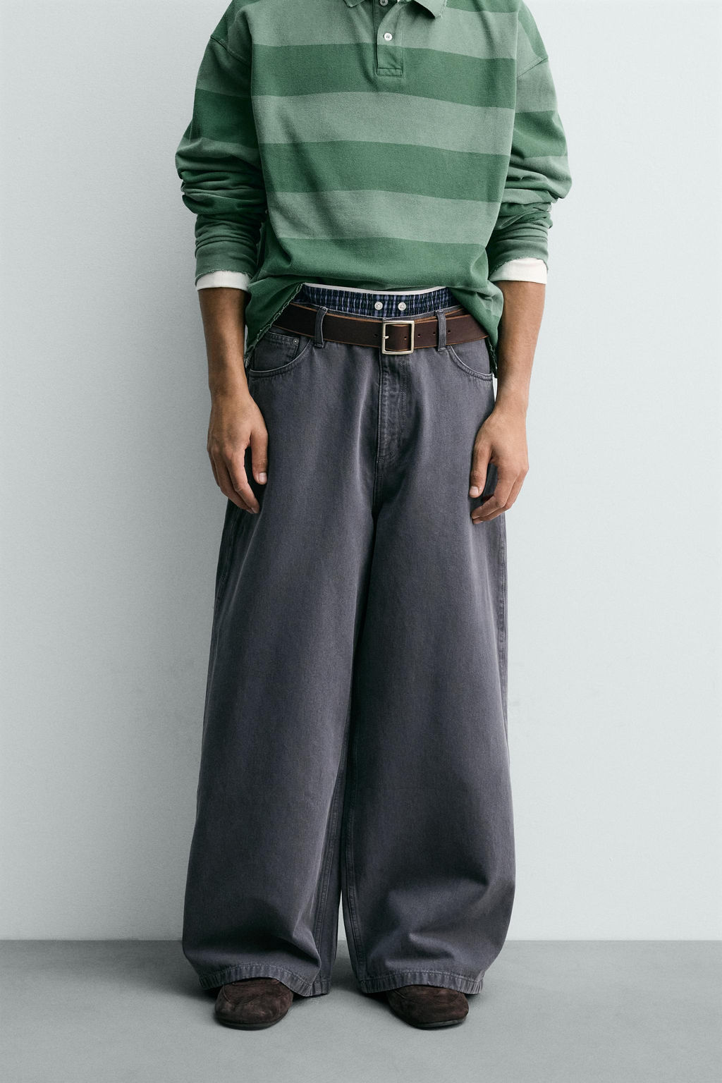 LIMITED EDITION WIDE-LEG TROUSERS - Zara фото 2