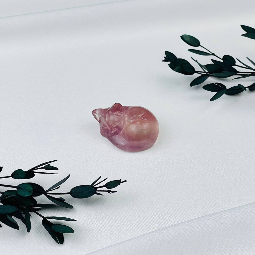 Фигурка Кошка из Флюорита - Радуга самоцветов фото 3