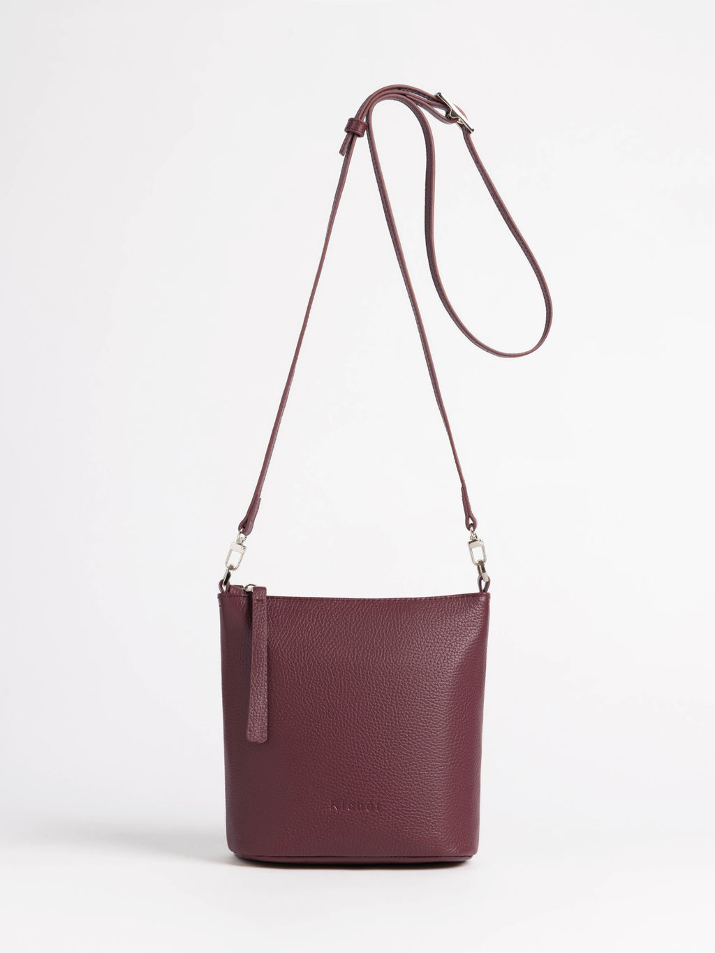 Женская кожаная сумка Richet 3245LN 853 Бордовый