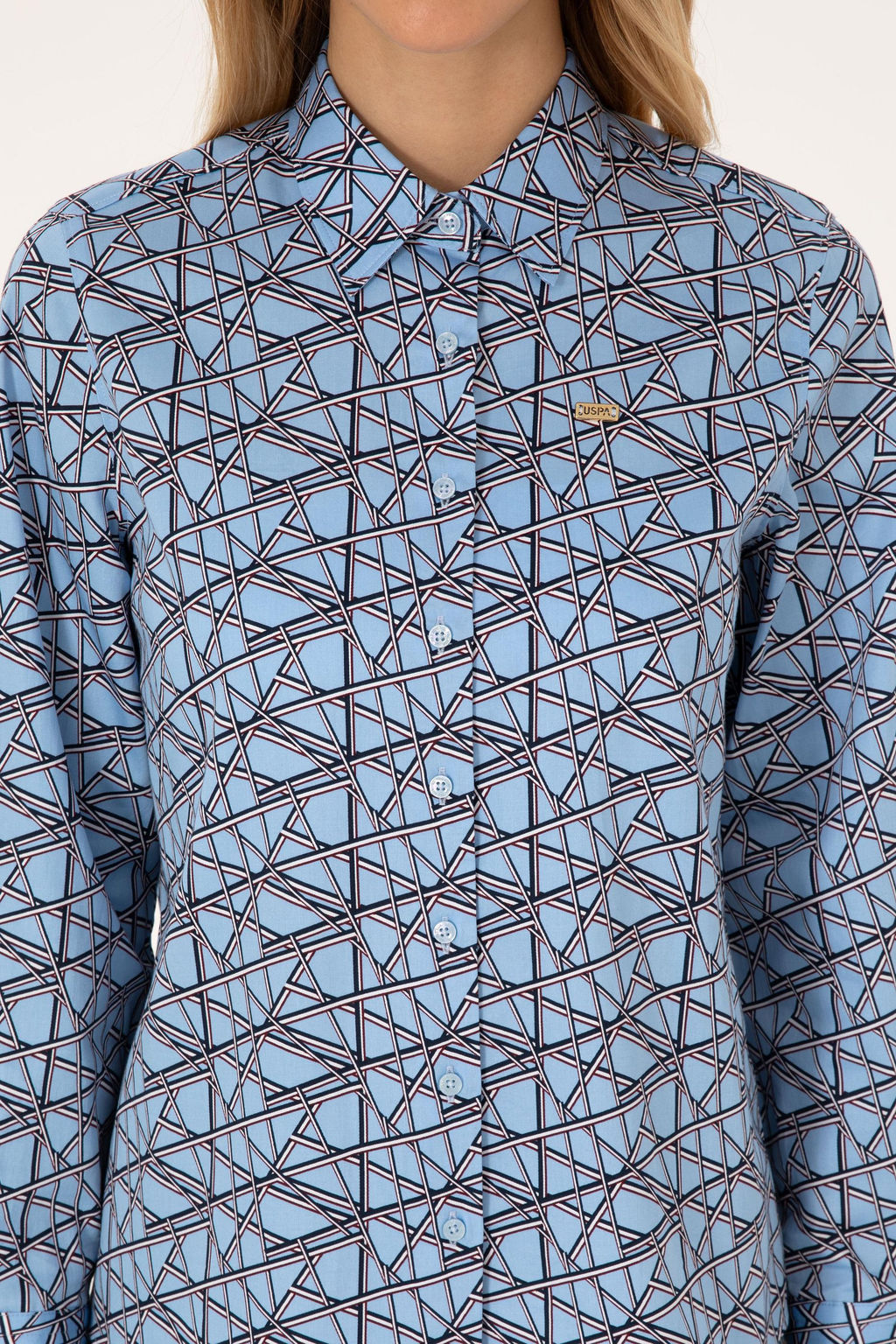 Kad_n A__k Mavi Uzun Kollu G_mlek - U.s. polo assn фото 7