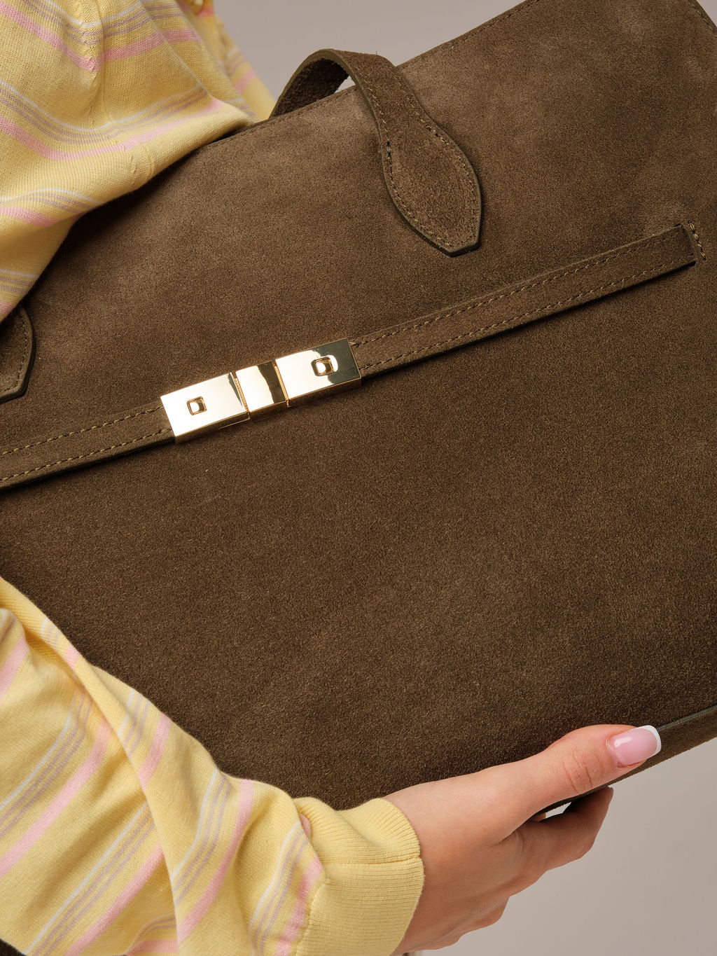 Замшевая сумка Bossy DBR 31382 тундра фото 7