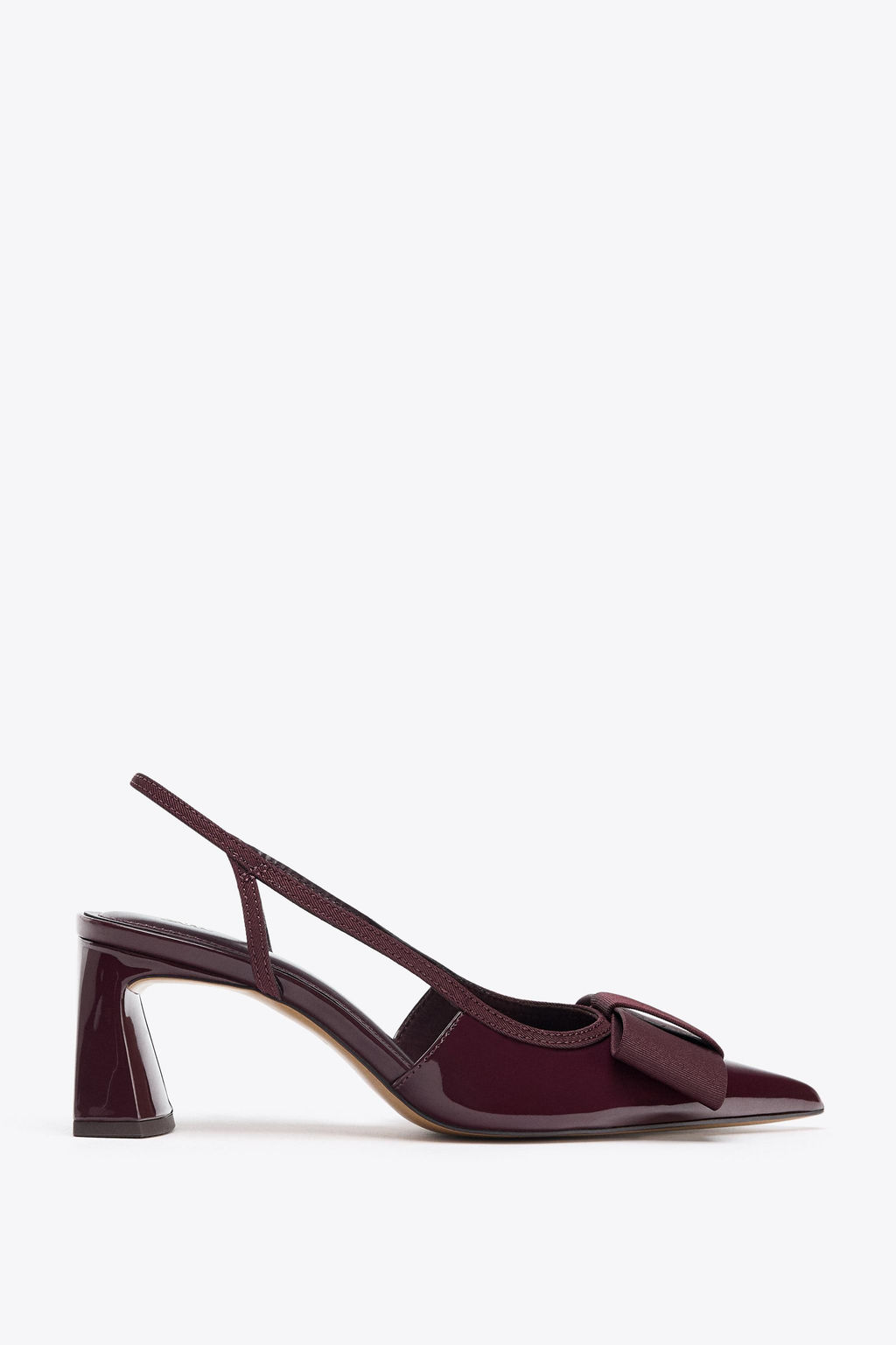 SLINGBACK HEELED SHOES WITH BOW - Zara фото 3