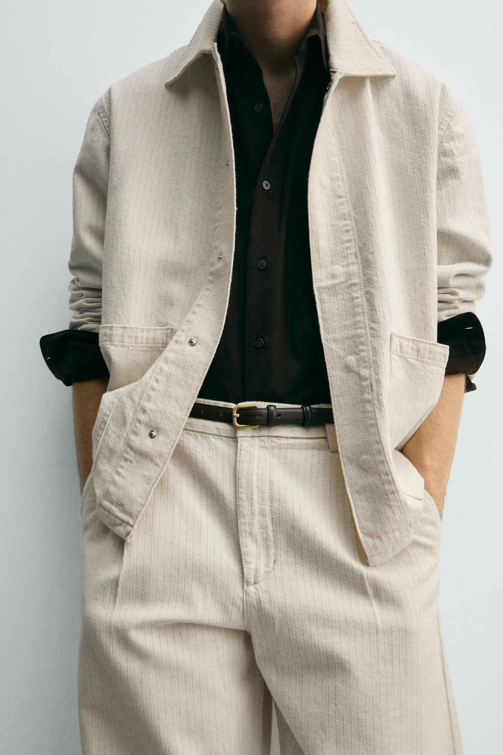 PANTAL?N CHINO RAYA DIPLOM?TICA RELAXED FIT / Crudo - Zara фото 5