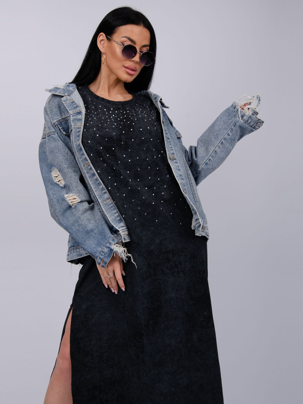 Платье Гэлекси 2, трикотаж - Малина фото 12