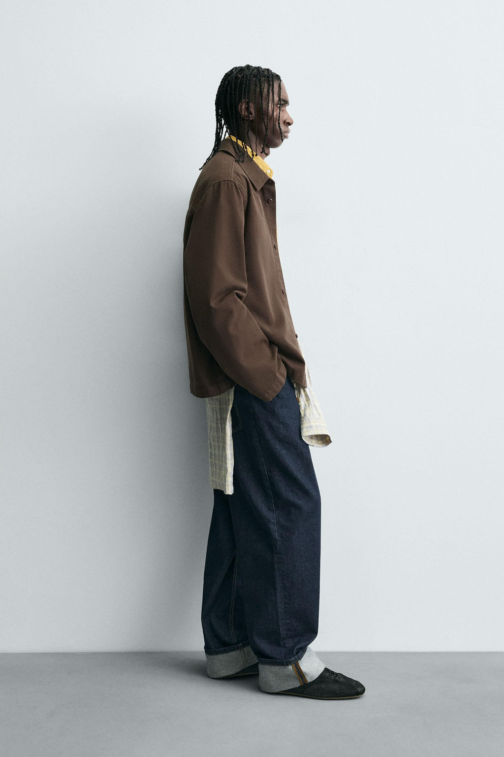 EMBROIDERED TEXTURED OVERSHIRT - Zara фото 4