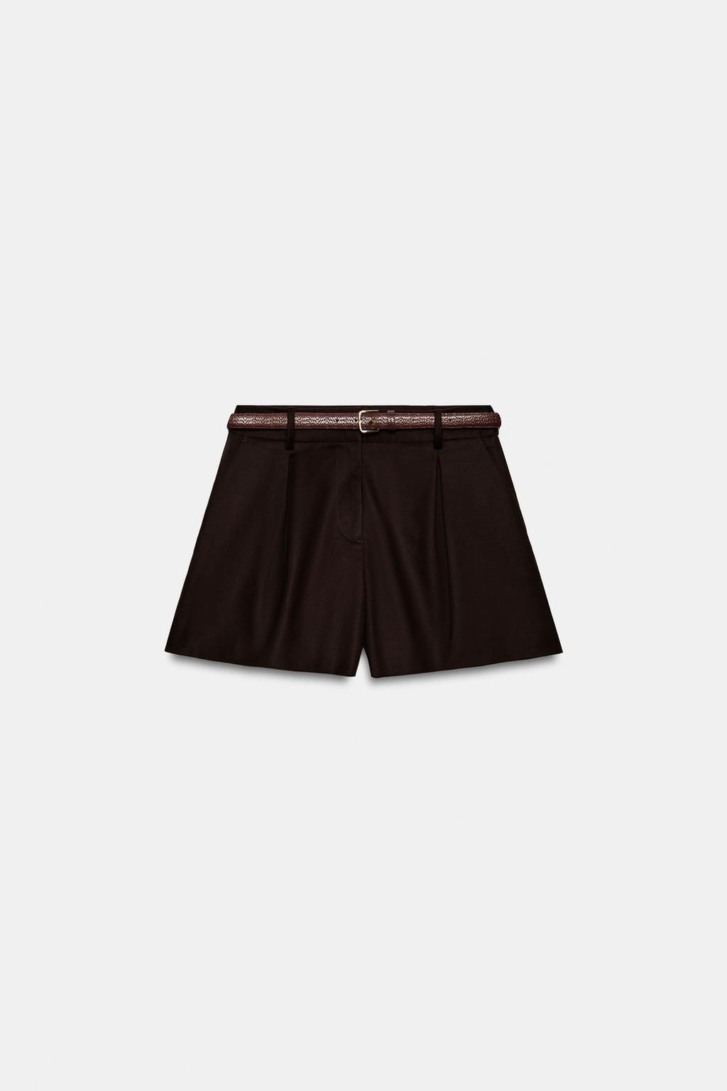 DARTED BERMUDA SHORTS WITH BELT - Zara фото 50