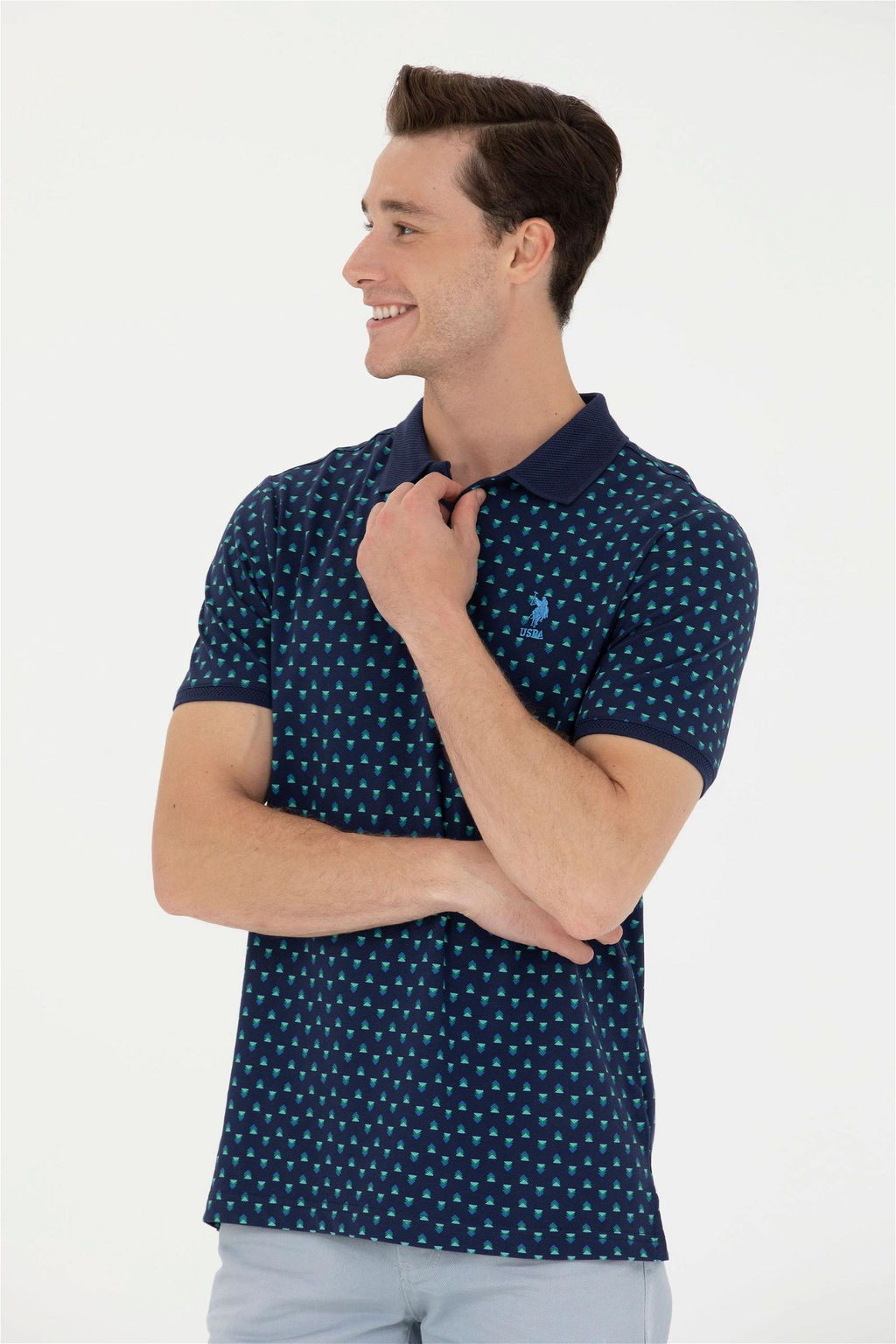 U. S. Polo Assn Мужская темно-синяя футболка - U.s. polo assn фото 10