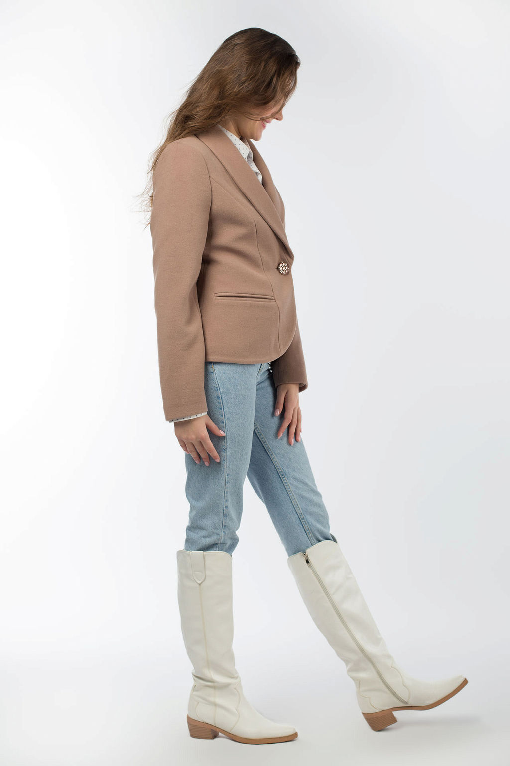 01-08375 Пальто женское демисезонное - El podio фото 3