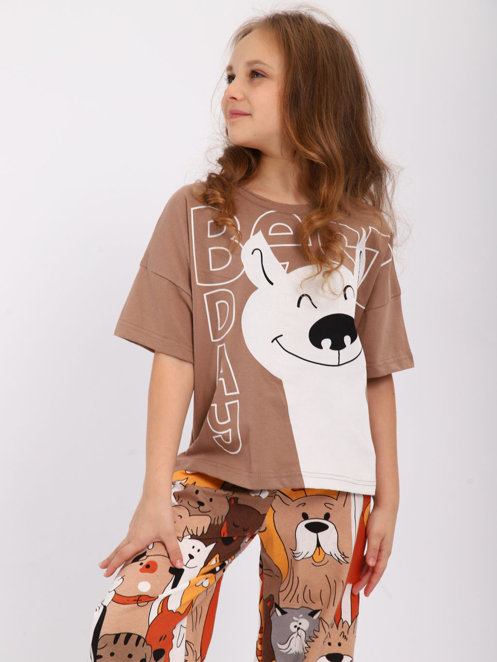 Пижама "Друзья" бежевый