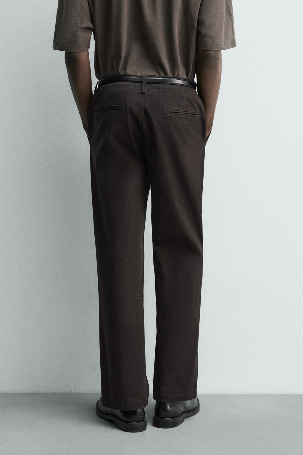 REGULAR FIT CHINO TROUSERS - Zara фото 22